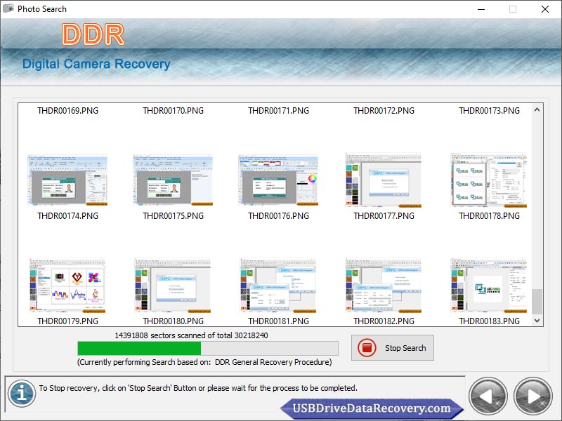 Screenshot of Recover Digital Camera Pictures