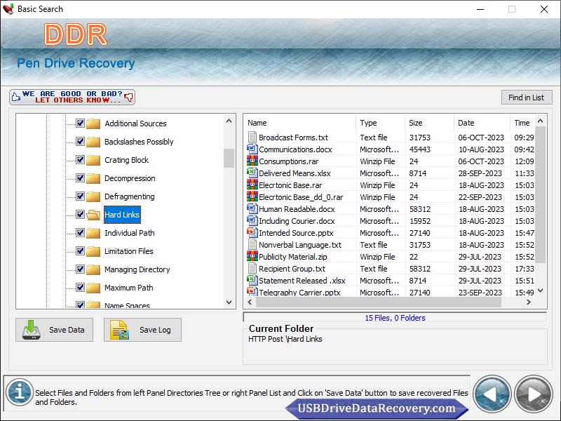 Screenshot of Download USB Data Recovery Software 3.3.1.2