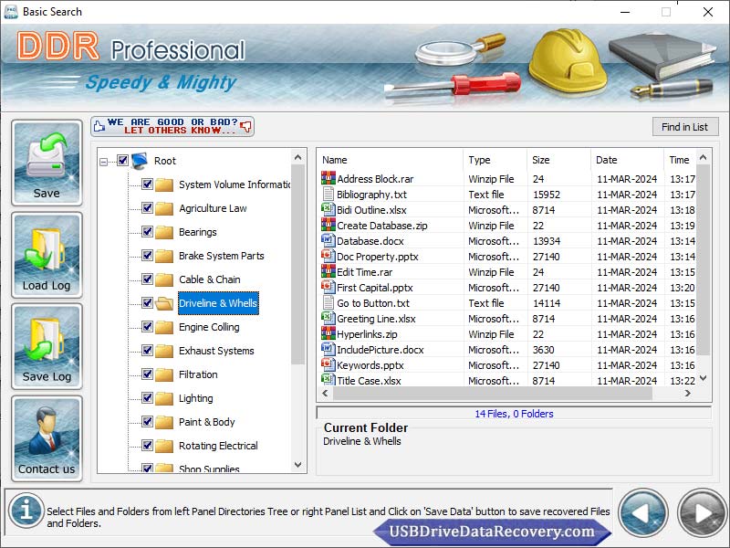 Screenshot of Memory Card Files Recovery