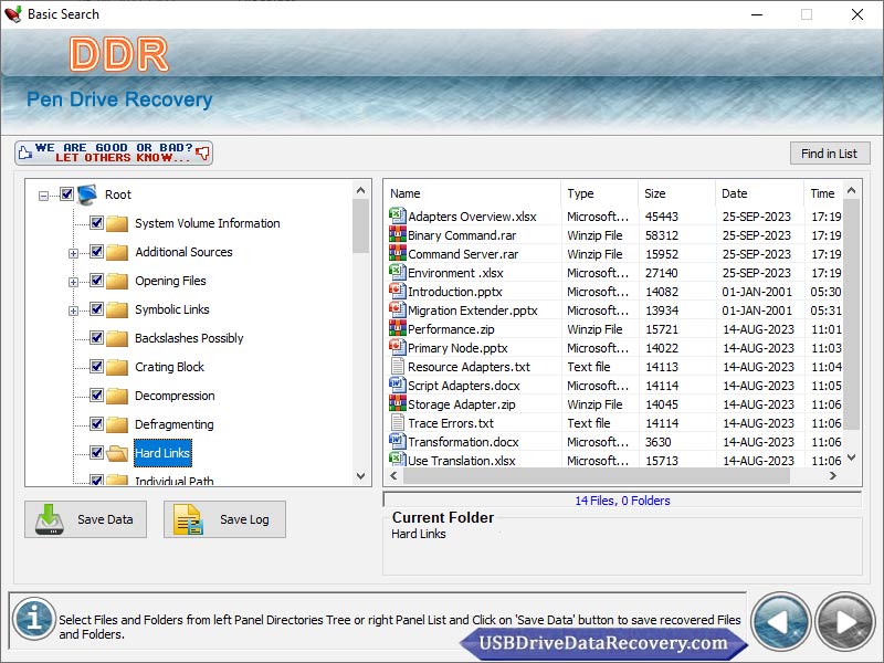 Screenshot of Removable Media Data Recovery