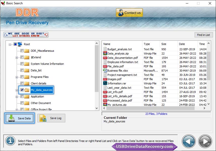 Usb drive data recovery